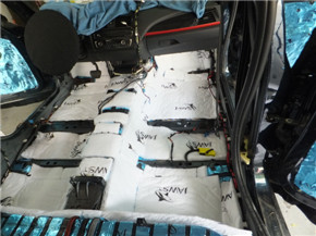 宝马118i底盘消音隔热棉