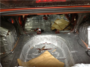 雪佛兰赛欧后备箱隔音减震胶