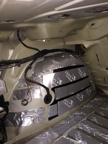 奥迪轮毅隔音改装